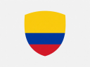 Colombia National Flag Icon Emblem